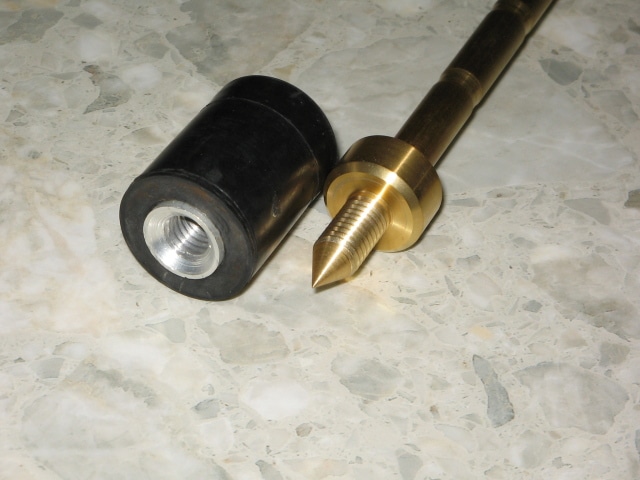 【新品】コントラバス エンドピン［タングステン入り真鍮／先端真鍮］② コントラバスエンドピン <BR>トリプル・ブリランテ <BR