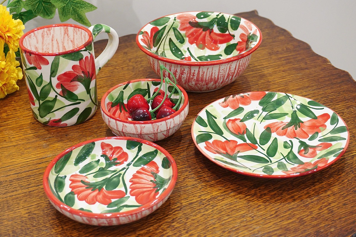 スペイン陶器 SPL-PL4606FL プレート 16cm フラワー | キッチン