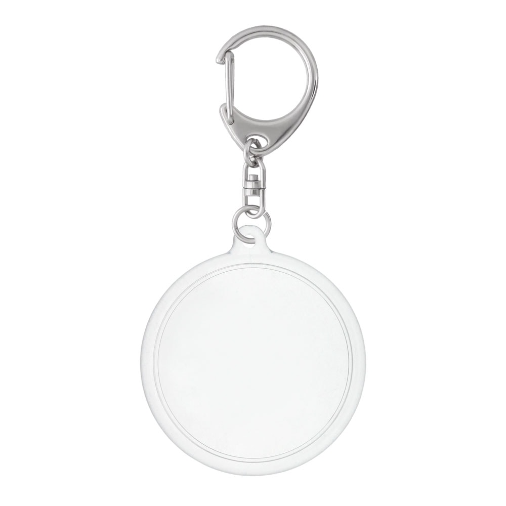 ハメパチ 丸型φ54mm KM54 キーホルダー 555 L 付き （CAK-M54A