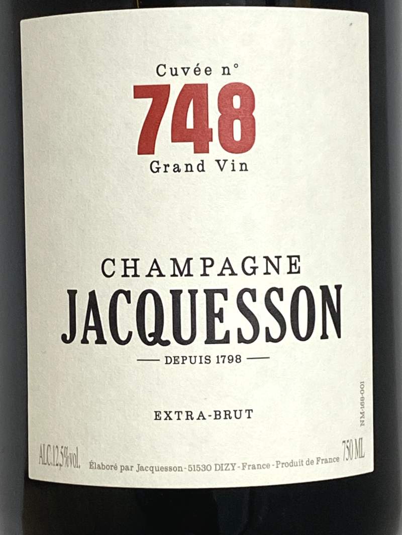 ジャクソン シャンパーニュ キュヴェ No.748 エクストラ ブリュット