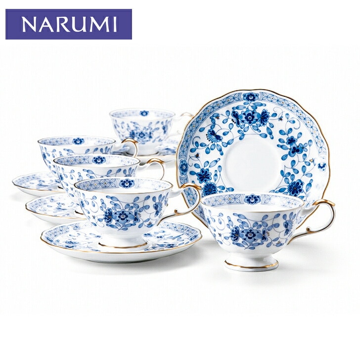 ナルミ ミラノ 5客ティー碗皿セットSE5-133-6 内祝 快気祝い 結婚祝い