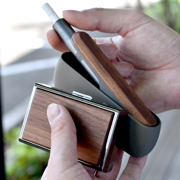 IQOS ILUMA 木製ドアカバー＆ヒートスティックケース ギフトセット