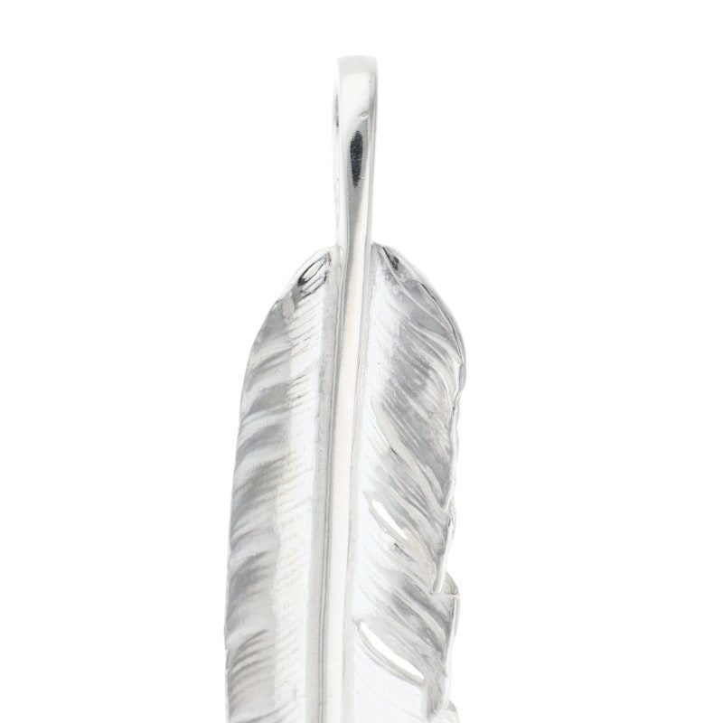 2/26新入荷セール23時まで】【新品】メタル付き特大フェザー 左向き