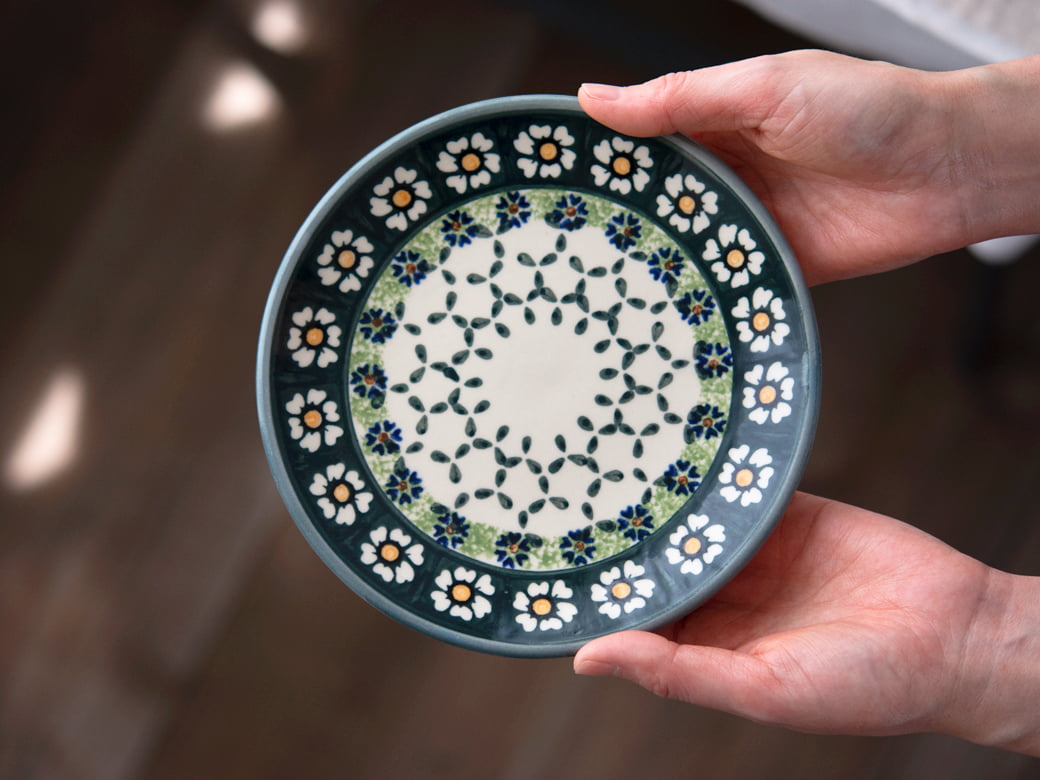 ポーリッシュポタリー 平皿φ17cm／W200（ヴィザ社）【ポーランド食器