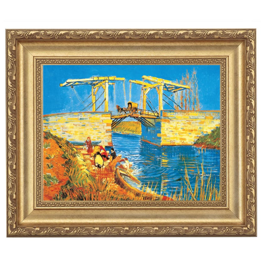 ゴッホ 「アルルの跳ね橋」 4号 西洋絵画 立体複製名画 : アートの友社