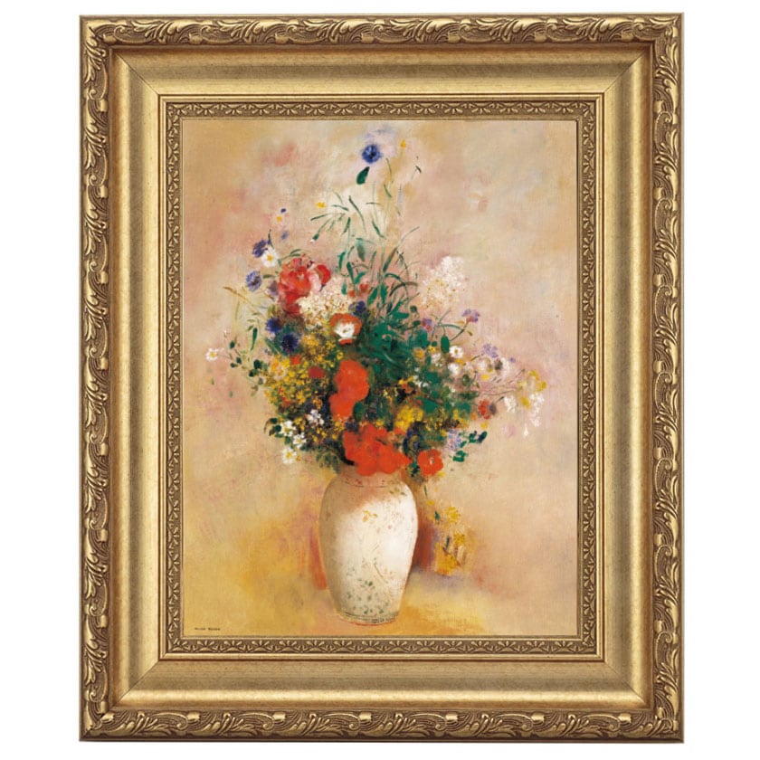 オディロン・ルドン 「花瓶の花束」 10号 立体複製名画 【5％ポイント
