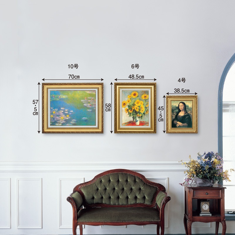 ゴッホ 「花瓶のバラ」 10号 所蔵 メトロポリタン美術館 立体複製名画