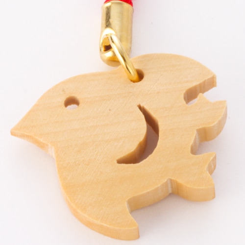 柘植根付】千鳥