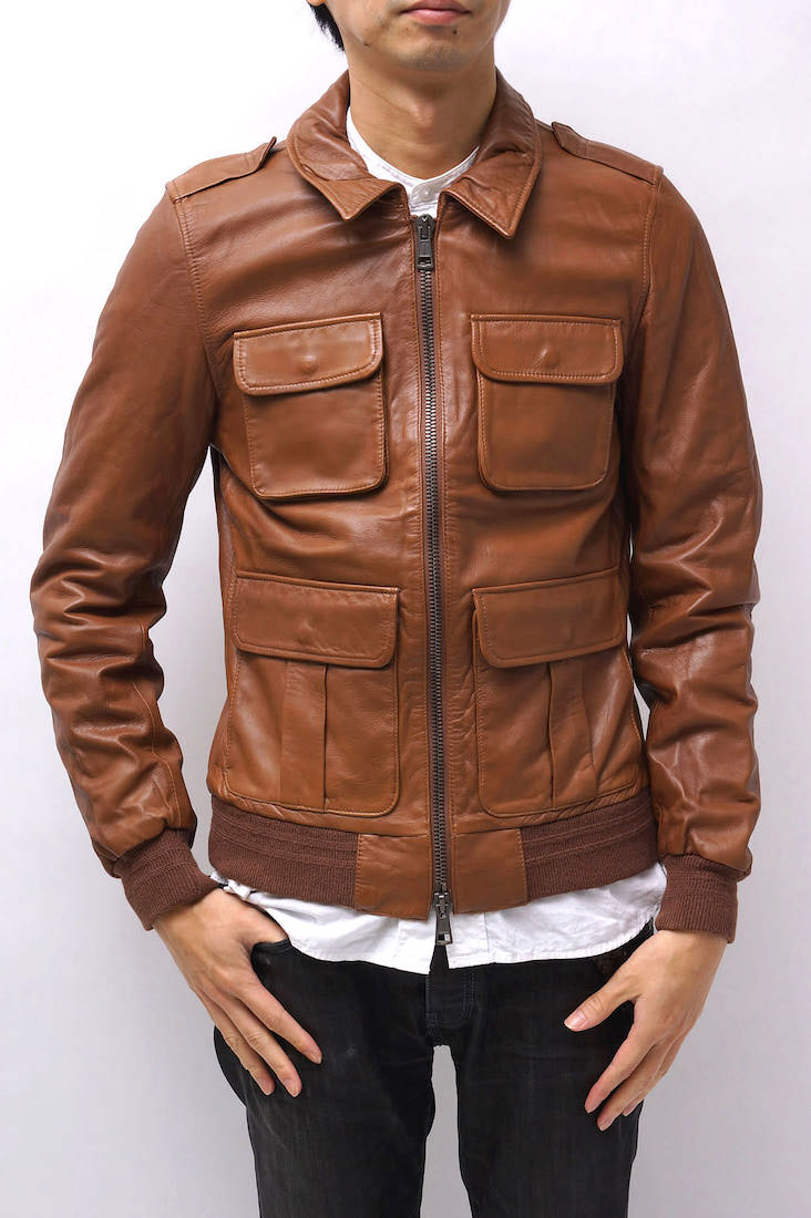 ブルゾン Ron Herman / ロンハーマン ラムレザー ダブルファスナー仕様