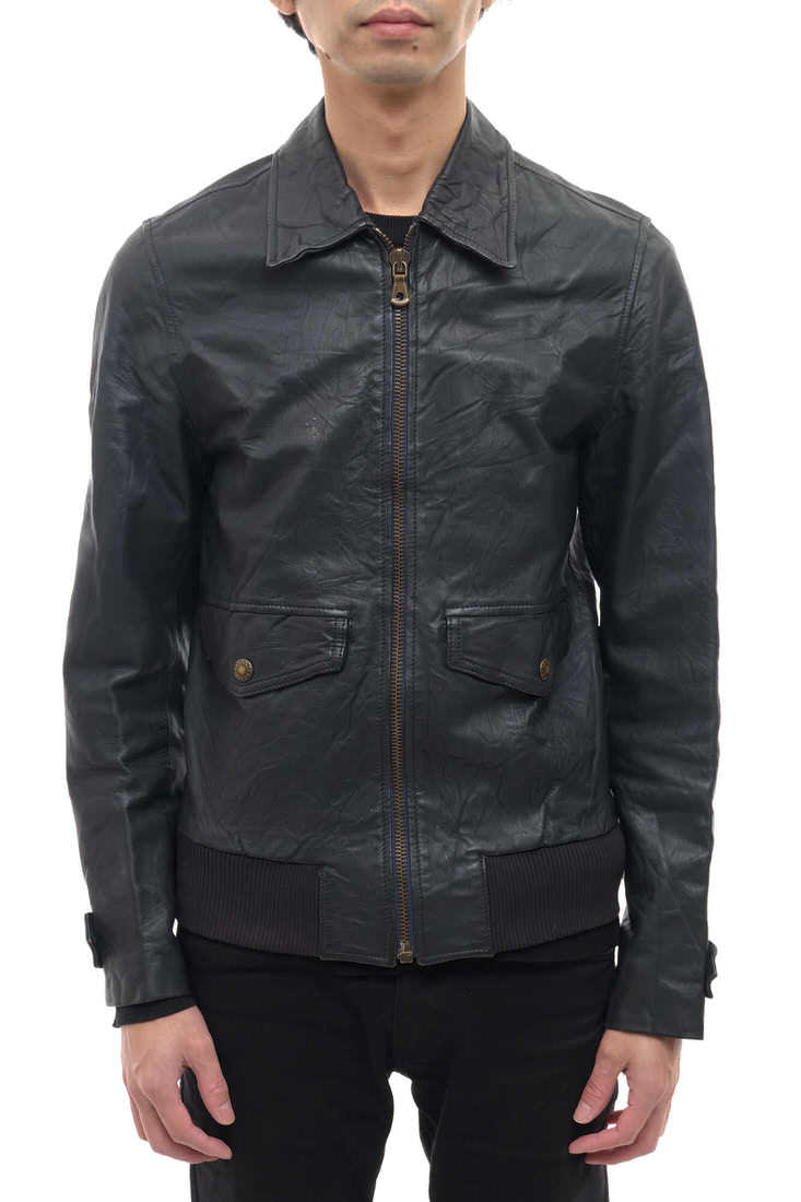 ドルガバ フライトジャケット DOLCE＆GABBANA ラムレザー 羊革