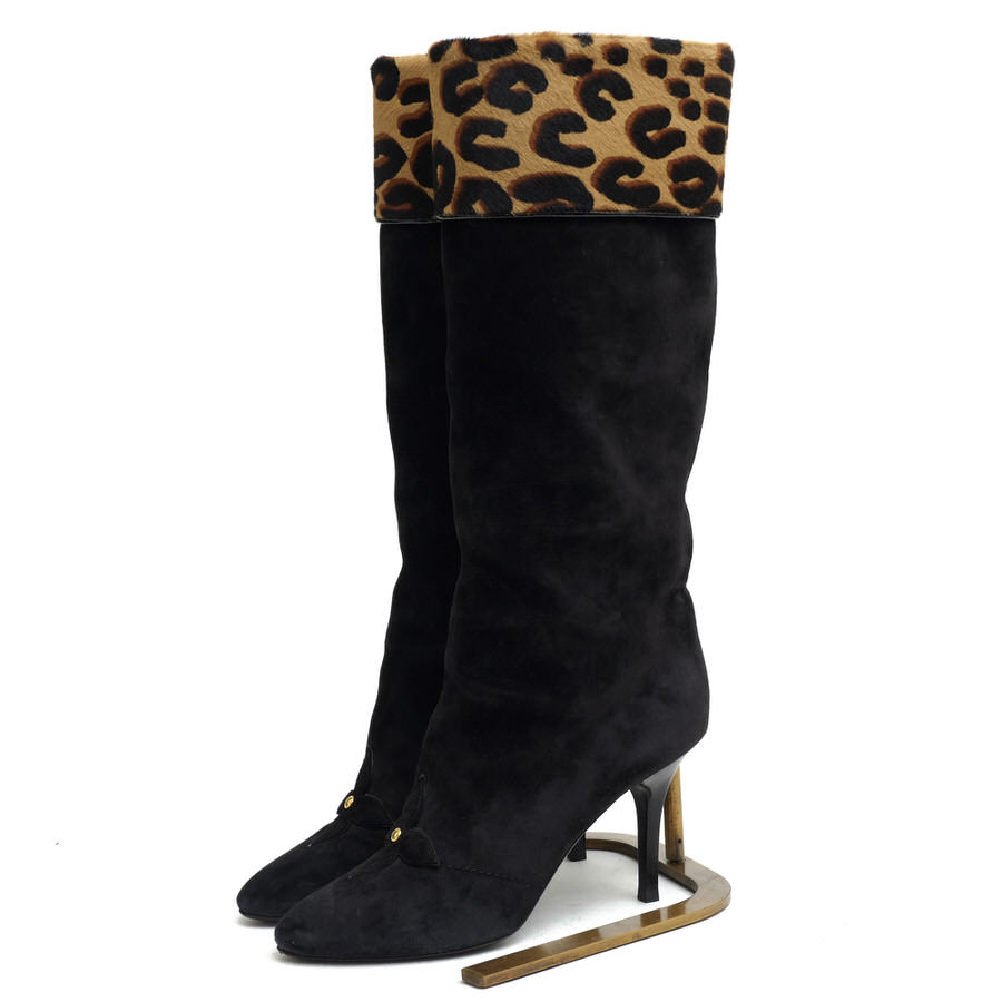 Louis Vuitton ブーツ MA0160 / ヴィトン ロングブーツ シボ革