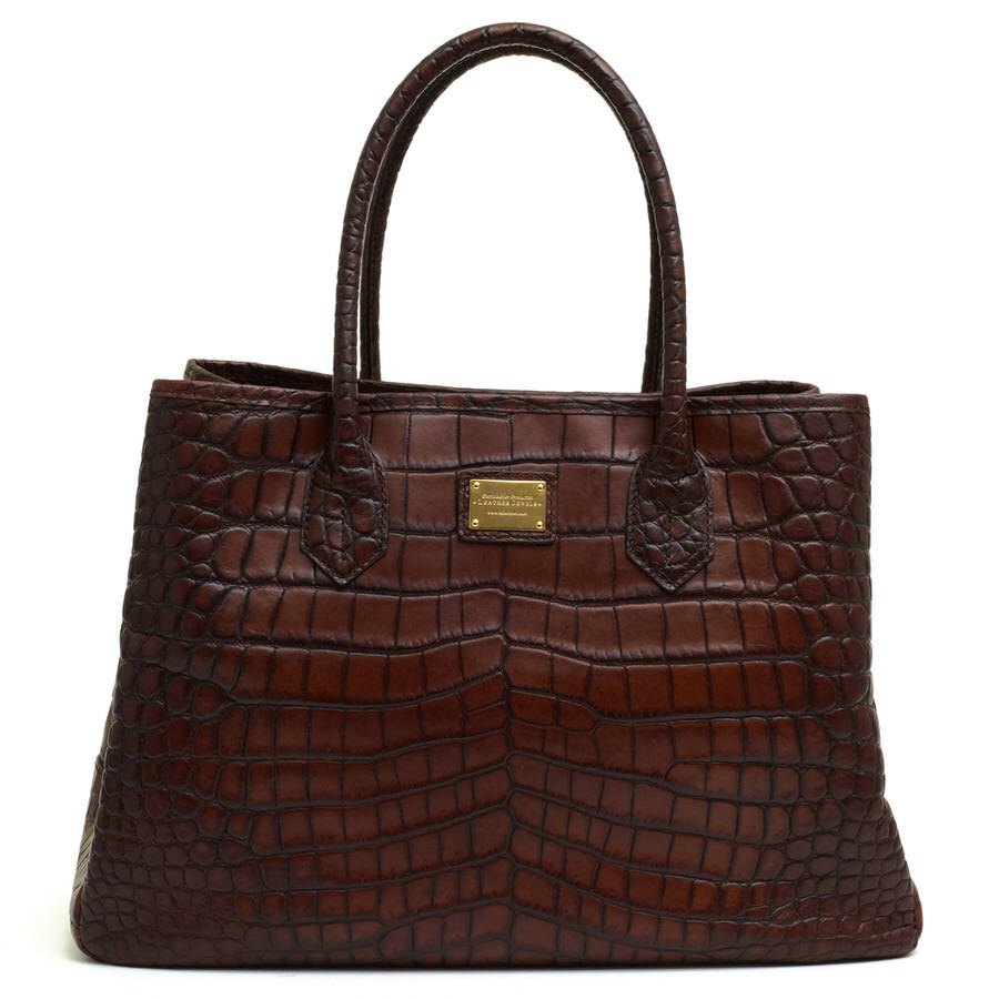 レザージュエルズleather Jewels クロコダイルトートバッグ
