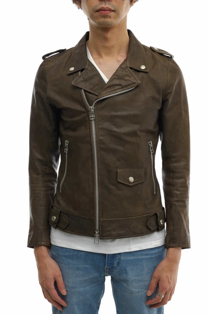 VANQUISH VJJ3045 / ヴァンキッシュ ゴートレザー 山羊革 オリーブ