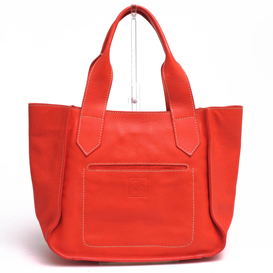 GHERARDINI / ゲラルディーニ 牛革 シボ革 シュリンクレザー オレンジ