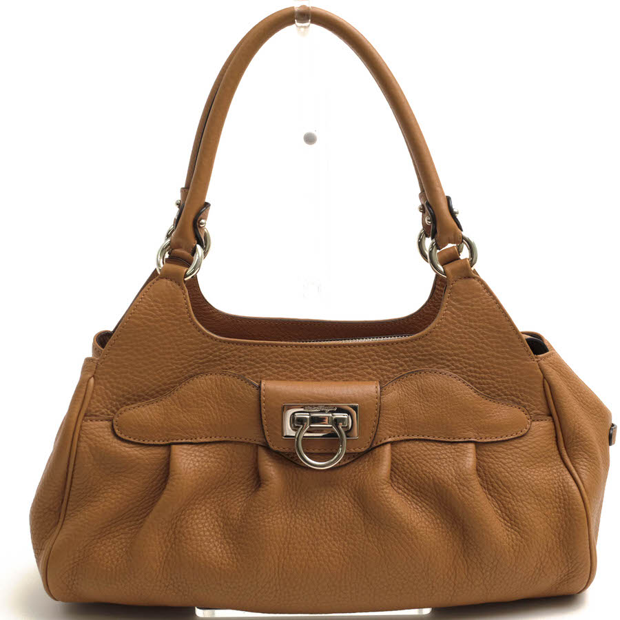 Salvatore Ferragamo EE-21 A069 / フェラガモ ガンチーニ金具 牛革