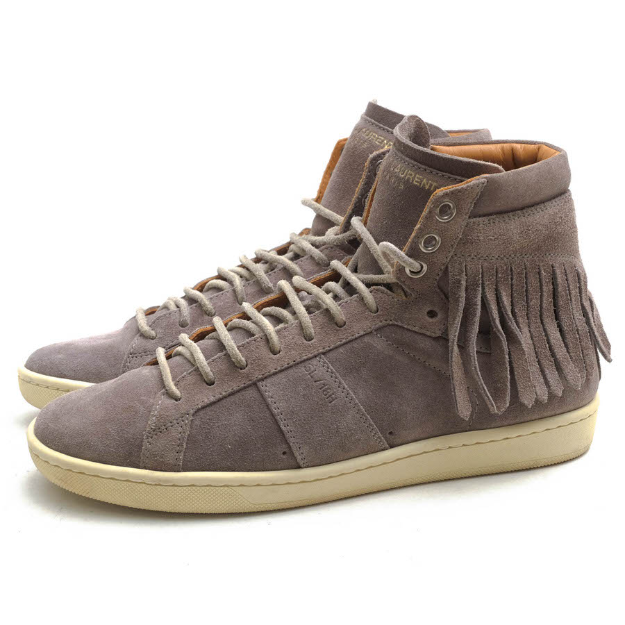 YVES SAINT LAURENT 377333 SL/16H Fringed Court Sneakers / サン