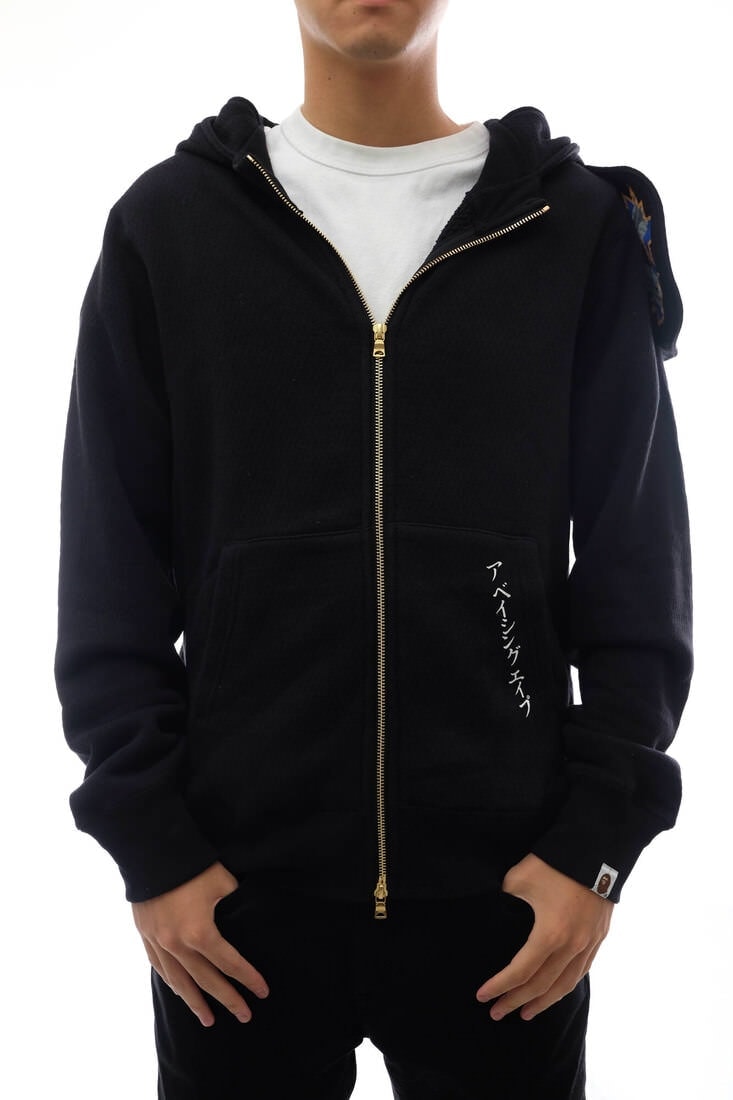 A BATHING APE 1G30115018 NINJA ZIP HOODIE ニンジャジップフーディー