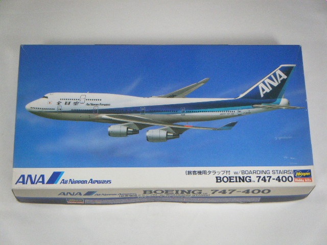B747-400/ANA （ハセガワ） SP183/タラップ付き | 飛行機プラモデル,1