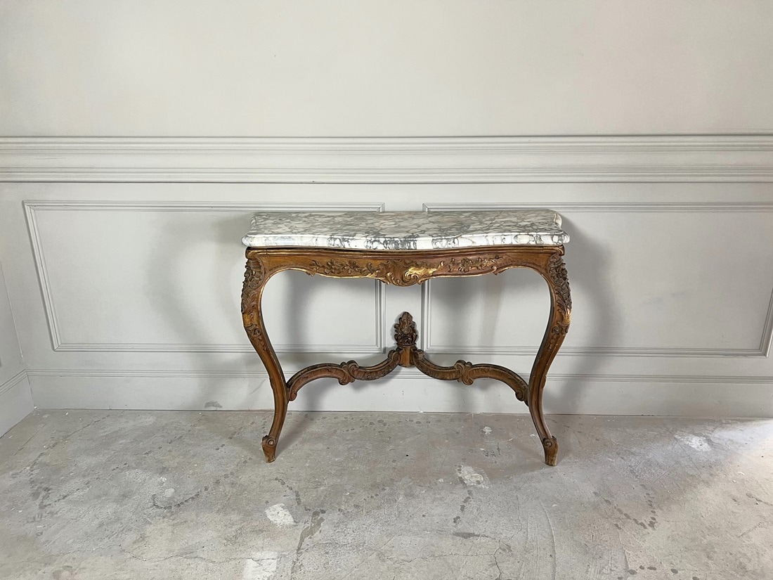 フランス 19世紀 マーブルトップ コンソールテーブル 6011 | 家具