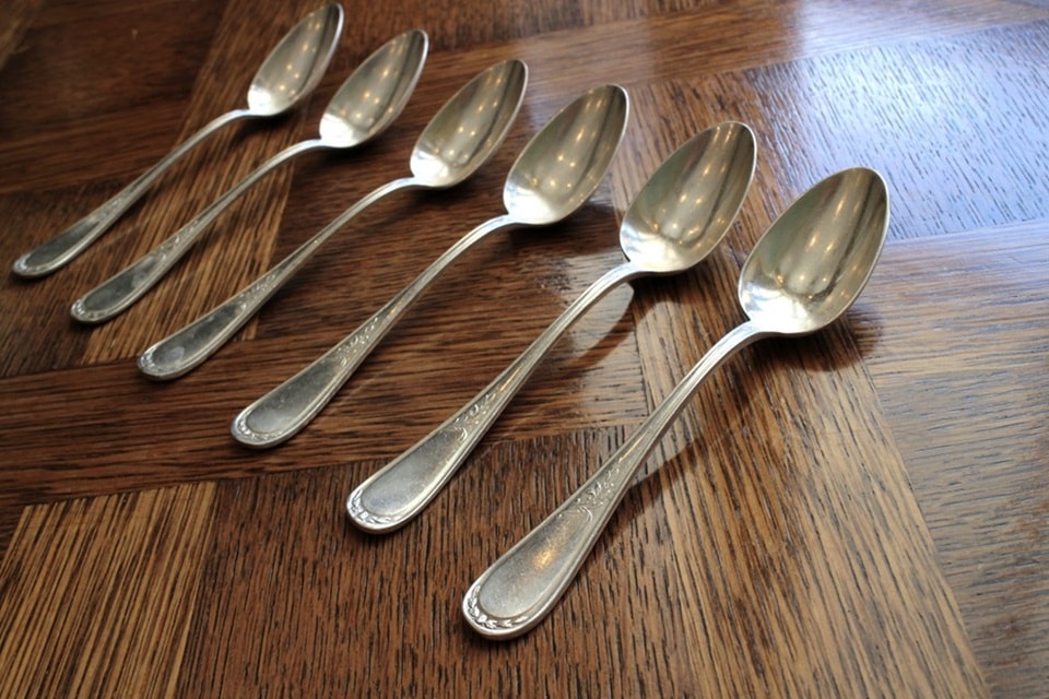 フランス S.F.A.M社製 洋銀 デザートスプーン 6113 | テーブルウエア