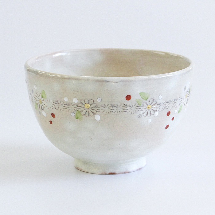 茶道具 抹茶茶碗 清和窯 クリスマスリース