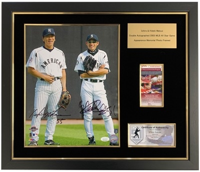 ☆殿堂入り記念☆イチロー&松井秀喜 直筆フォアフォールドサイン