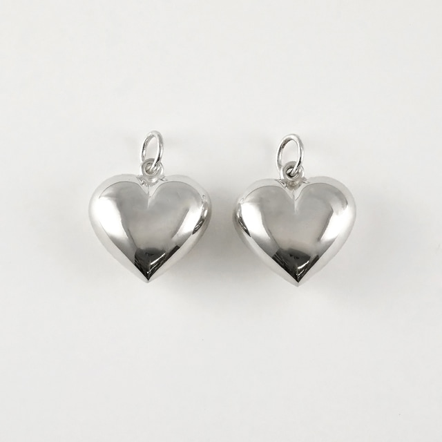 0020365SVT SV925製トップ ハート チャーム19.5×19.0×9.5mm,丸カン外径