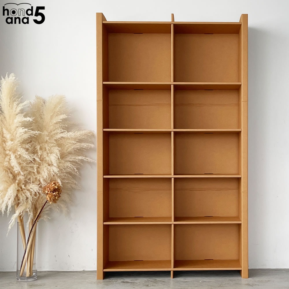 強化段ボール本棚5段×900 sale ノベルティ | 家具,本棚・ラック
