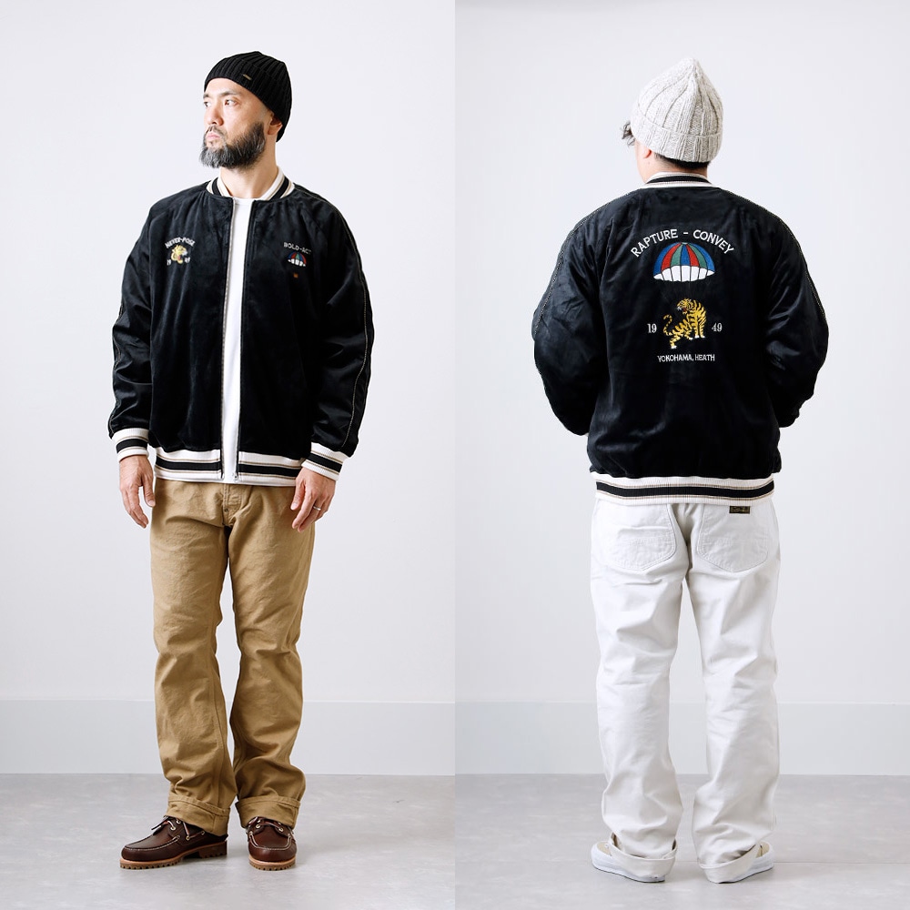 10%OFF！ファミリーセール！】【HEATH】EMBROIDERED VELOUR SUKAJAN