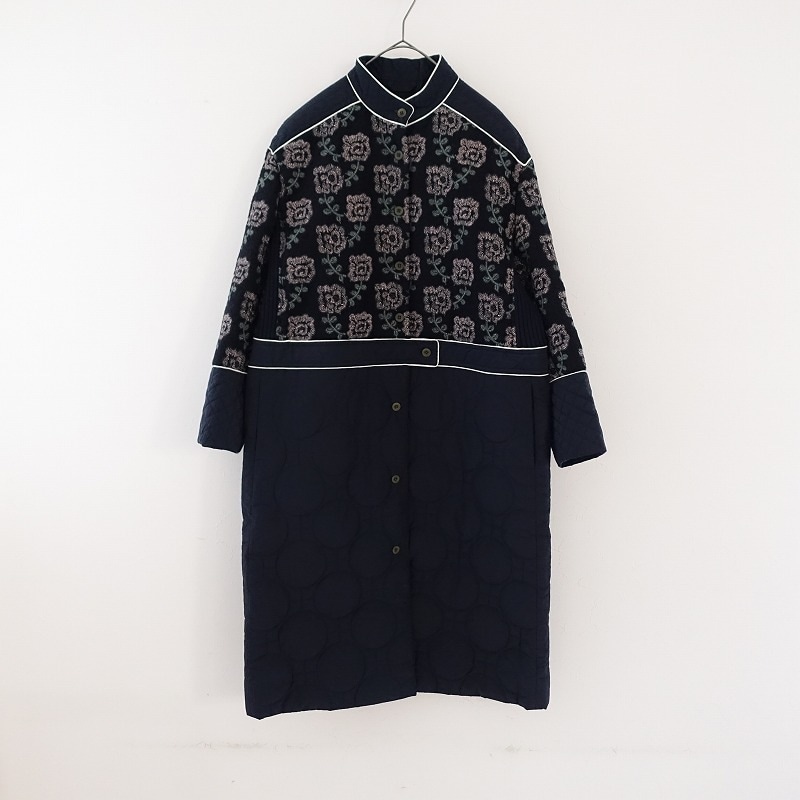 ミナペルホネン コート ネイビー mina perhonen mina perhonenミナ