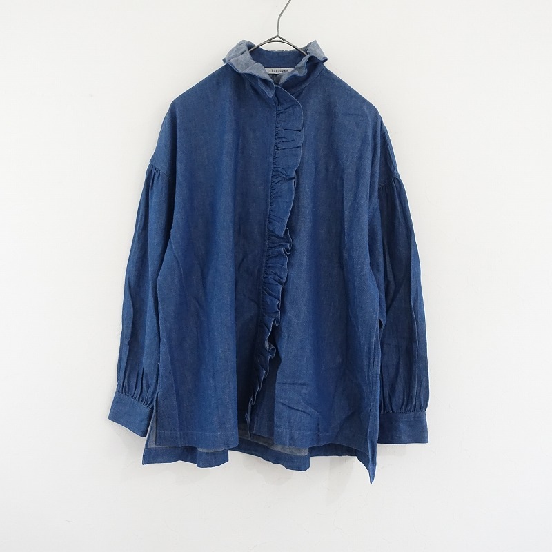 トゥジュー TOUJOURS コットンデニムフリルシャツ 1 (k33-2507-173