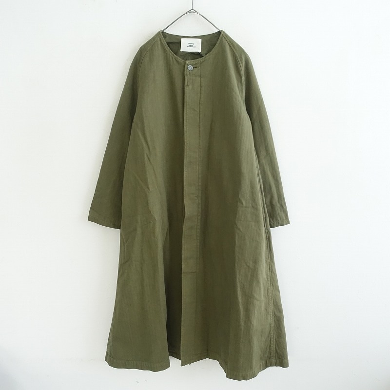 ヨーガンレール JURGEN LEHL ウールジョーゼットオープンカラーコート