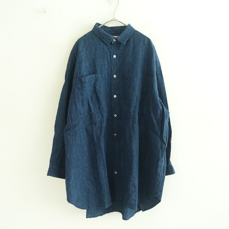 イチ アンティークス ICHI Antiquite's インディゴチェックビッグ