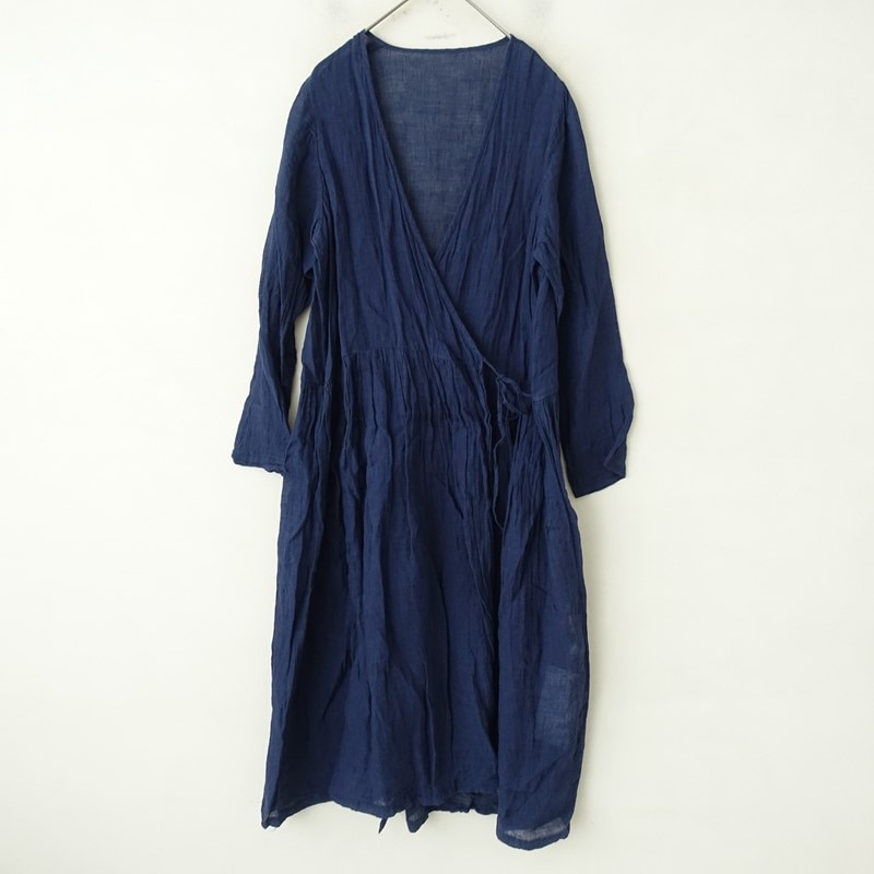 ネストローブ nest Robe リネンスタンドフリルカラーブラウス (2-2510