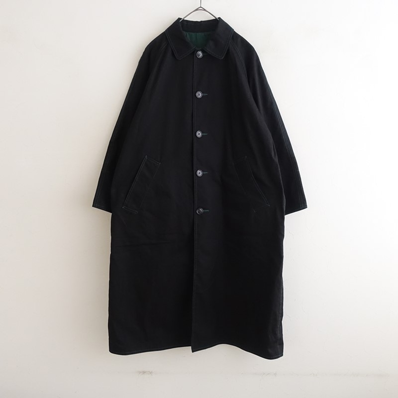 ヨーガンレール JURGEN LEHL ウールジョーゼットオープンカラーコート