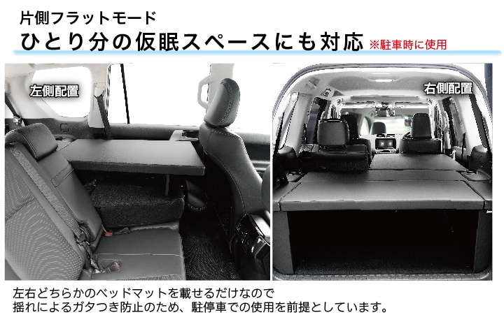 ランドクルーザー プラド150系 7人乗用 後期 ベッドキット 荷室棚 TX