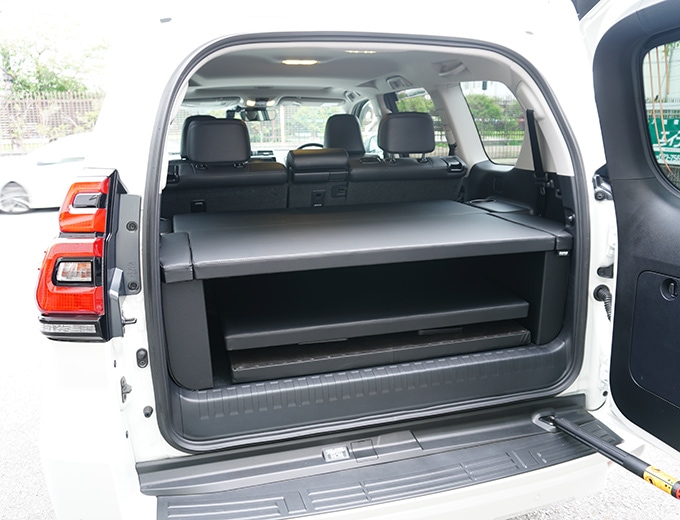 ランドクルーザー プラド150系 7人乗用 後期 ベッドキット 荷室棚 TX