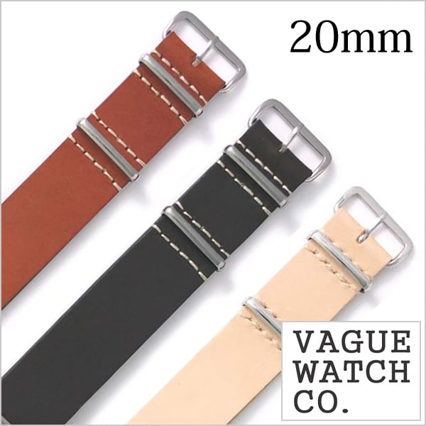 VAGUE WATCH Co. ヴァーグウォッチ レザーベルト 20mm レザー