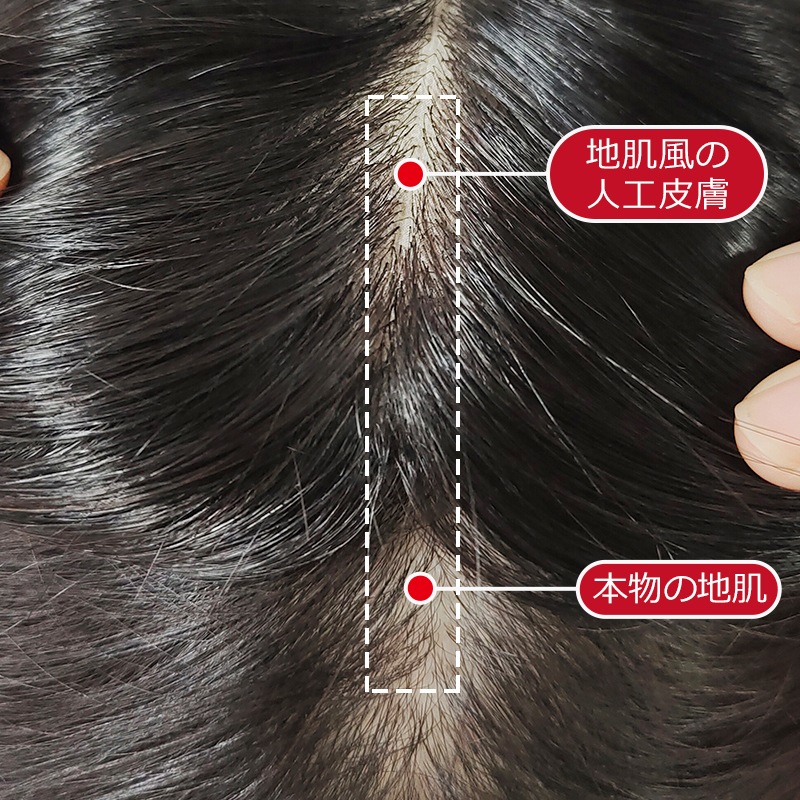 公式】私元気ウィッグ専門店 | 【中小面積 7×10cm】自然 通気性 分け目