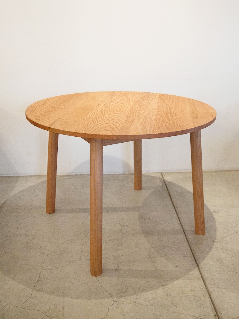 直径105cm オーク無垢 ラウンドテーブル｜イデア
