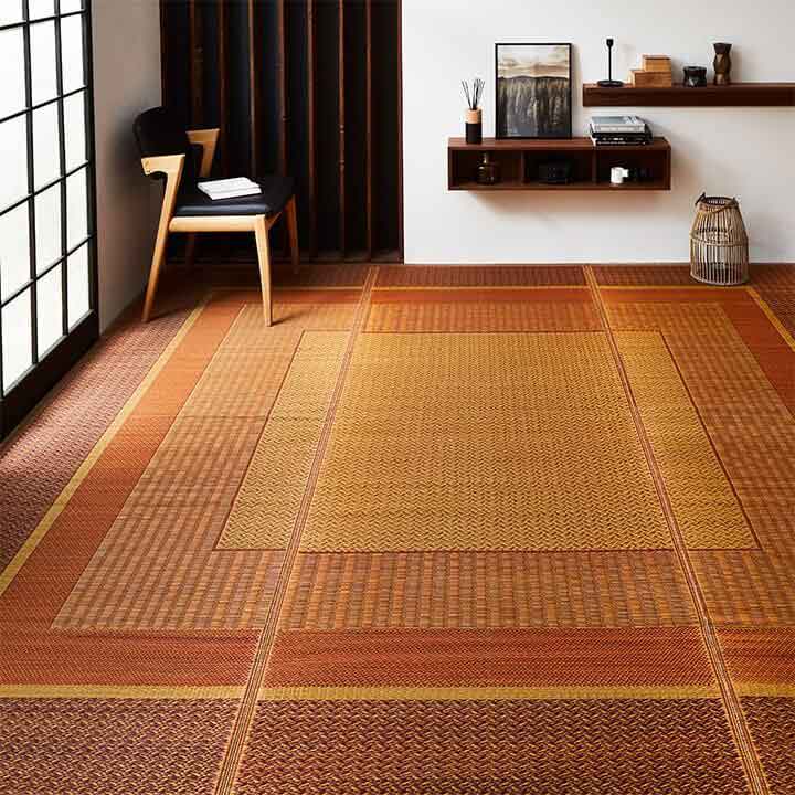 国産い草 ござ 上敷き カーペット DXランクス 裏貼 江戸間 2～6畳