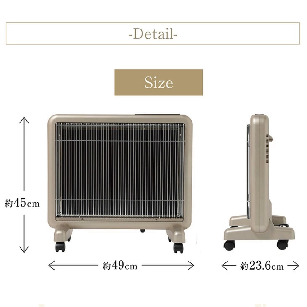 極美品！サンルミエ E800L-TM2 日本遠赤外線　セラミックヒーター 1-1023sunlumie-thm.jpg