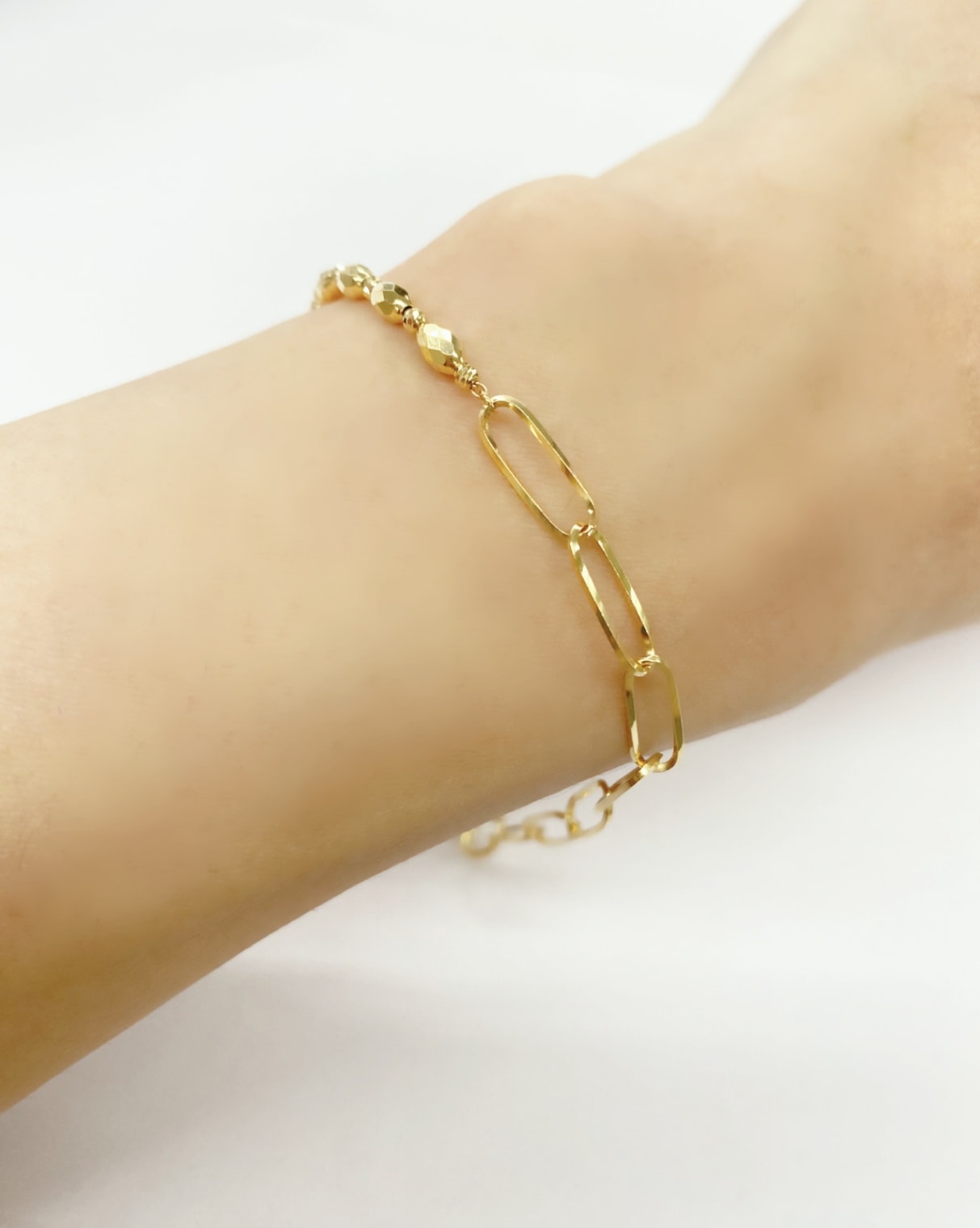 K18 デザインブレスレット 18cm JA-5927F | ブレスレット,K18 | | 井嶋