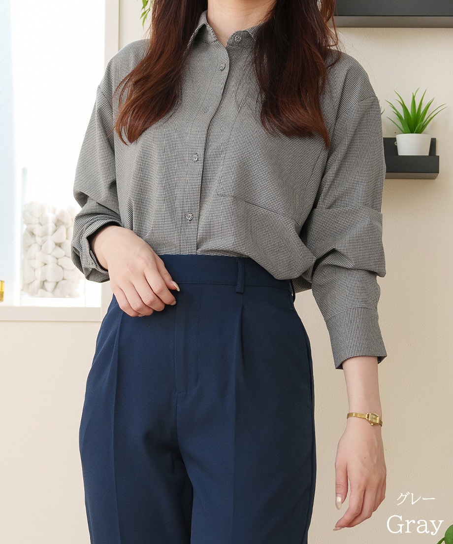 チェッククロップドシャツ｜is amulet.公式通販サイト