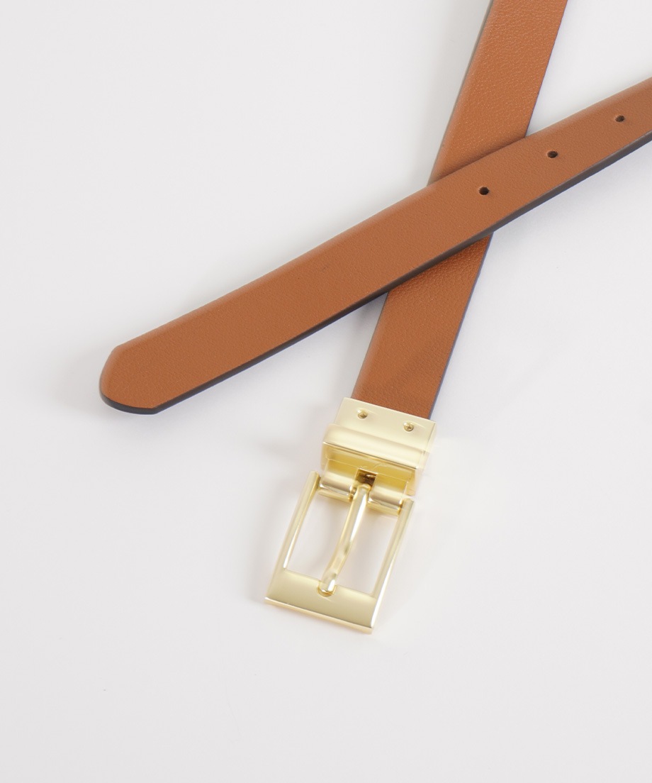 小物 W reversible leather belt OVY kaja DECI 小物 W reversible