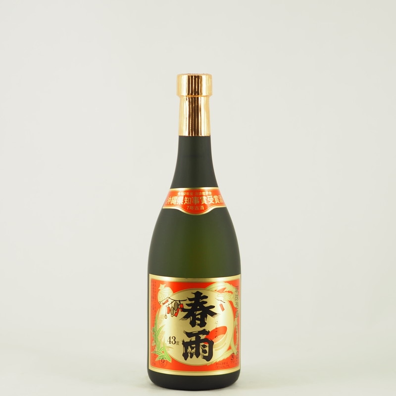 春雨 令和2年度泡盛鑑評会 県知事賞受賞 7年古酒 43度 720ml【箱入り】