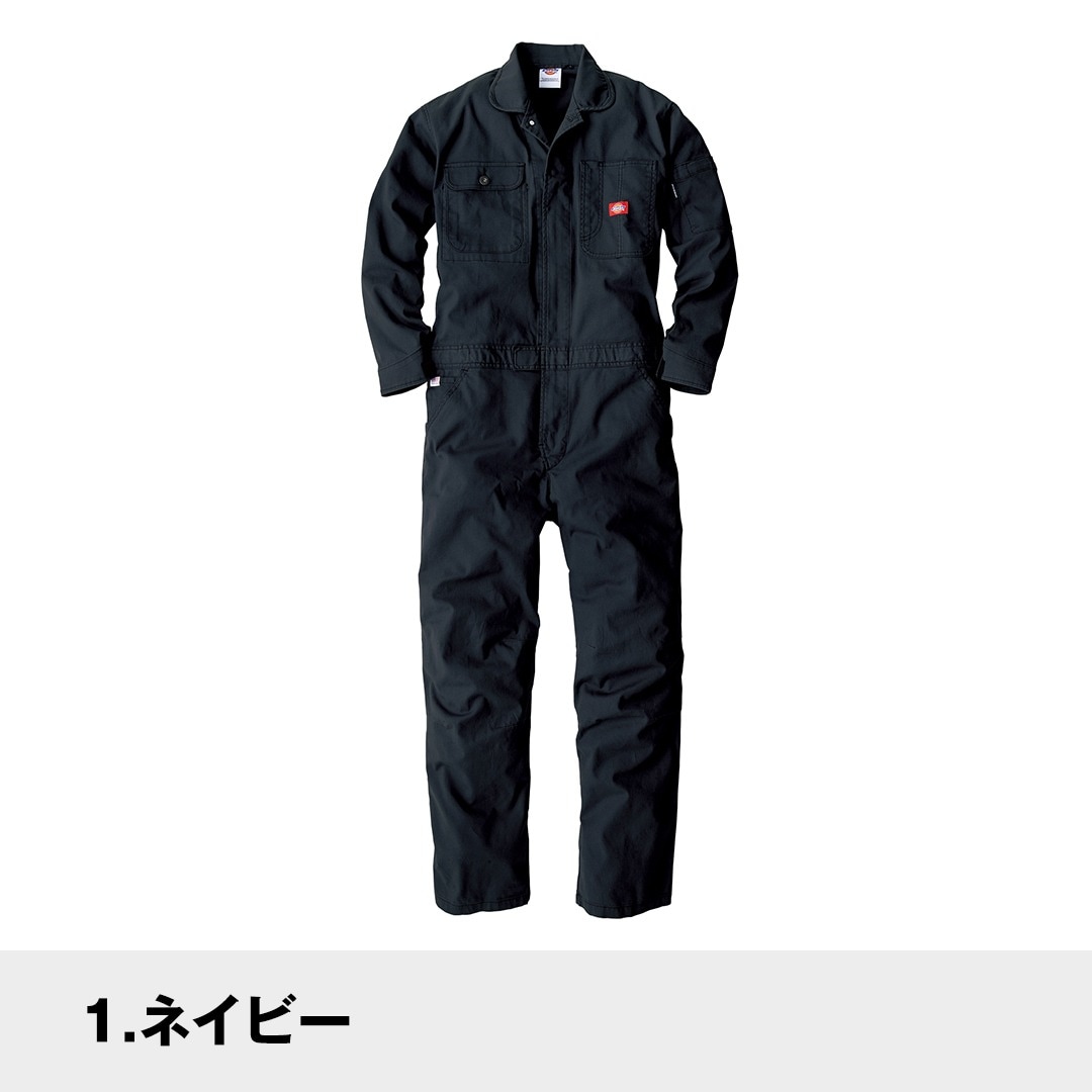 Dickies ディッキーズ D736 つなぎ 長袖 ストレッチ オックス 秋冬
