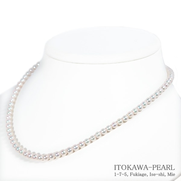 あこや真珠ベビーパールネックレス＜4.5～5mm＞アジャスター・K18YG N