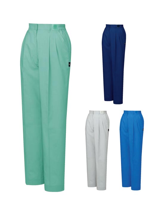 JICHODO】 47806 エコ5バリューレディースツータックパンツ(裏付) [春