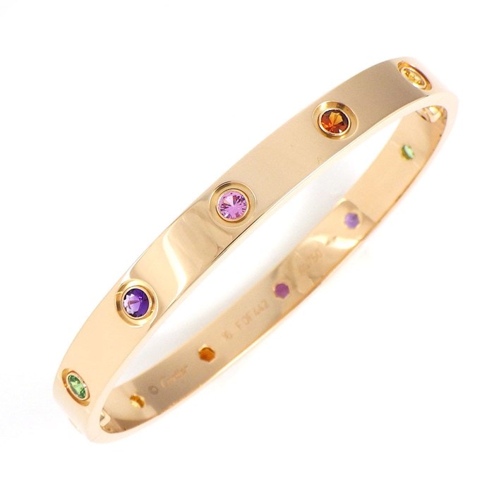 カルティエ Cartier】ブレスレット ラブブレス マルチカラーストーン